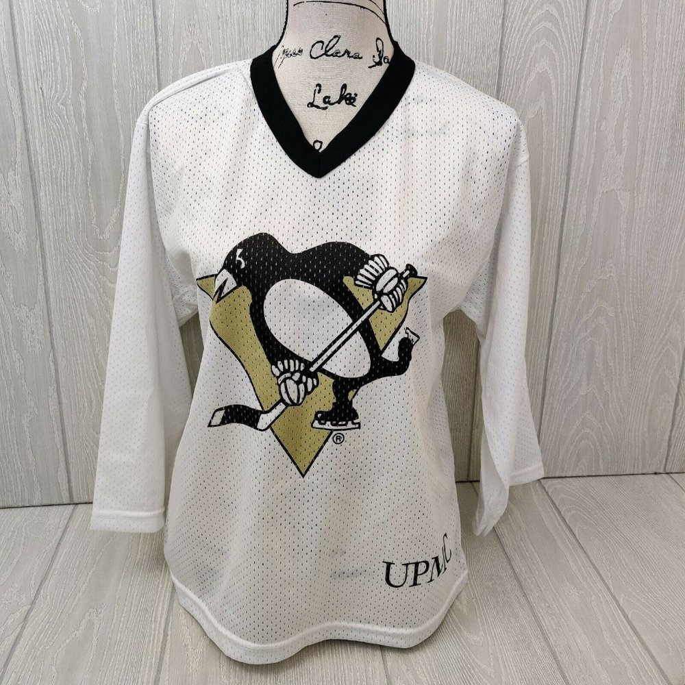 Pittsburgh Penguins SIDNEY CROSBY #87 NHL Youth L UPMC White Jersey PARK ANTONY